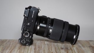 Even at full extension, the Fujifilm GF 45-100mm f/4 isn't an overbearingly huge lens