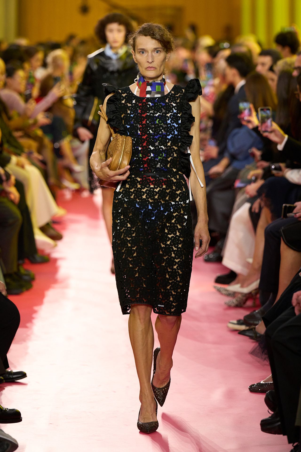 models on the Miu Miu Spring 2026 runway