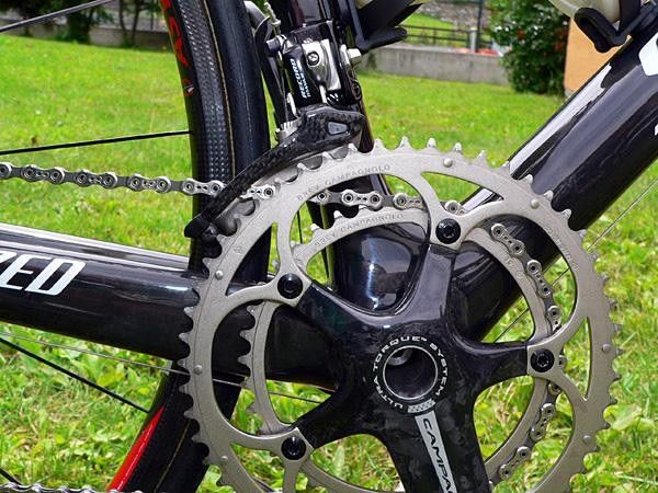 Boonen used a 39/53T chainring combination