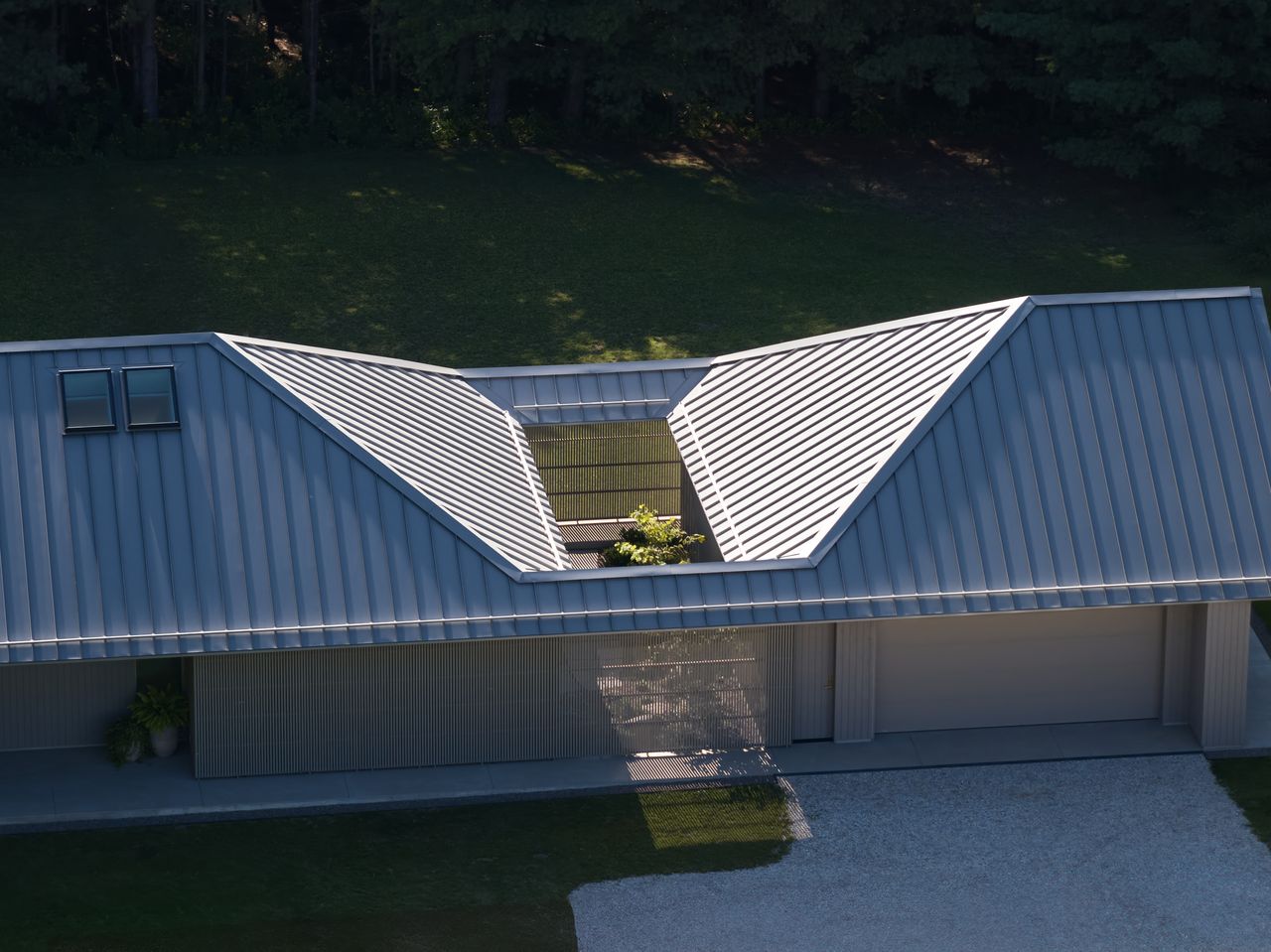 ridge house by superkul seen from above