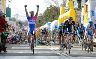 Riders tumble behind Napolitano on stage four