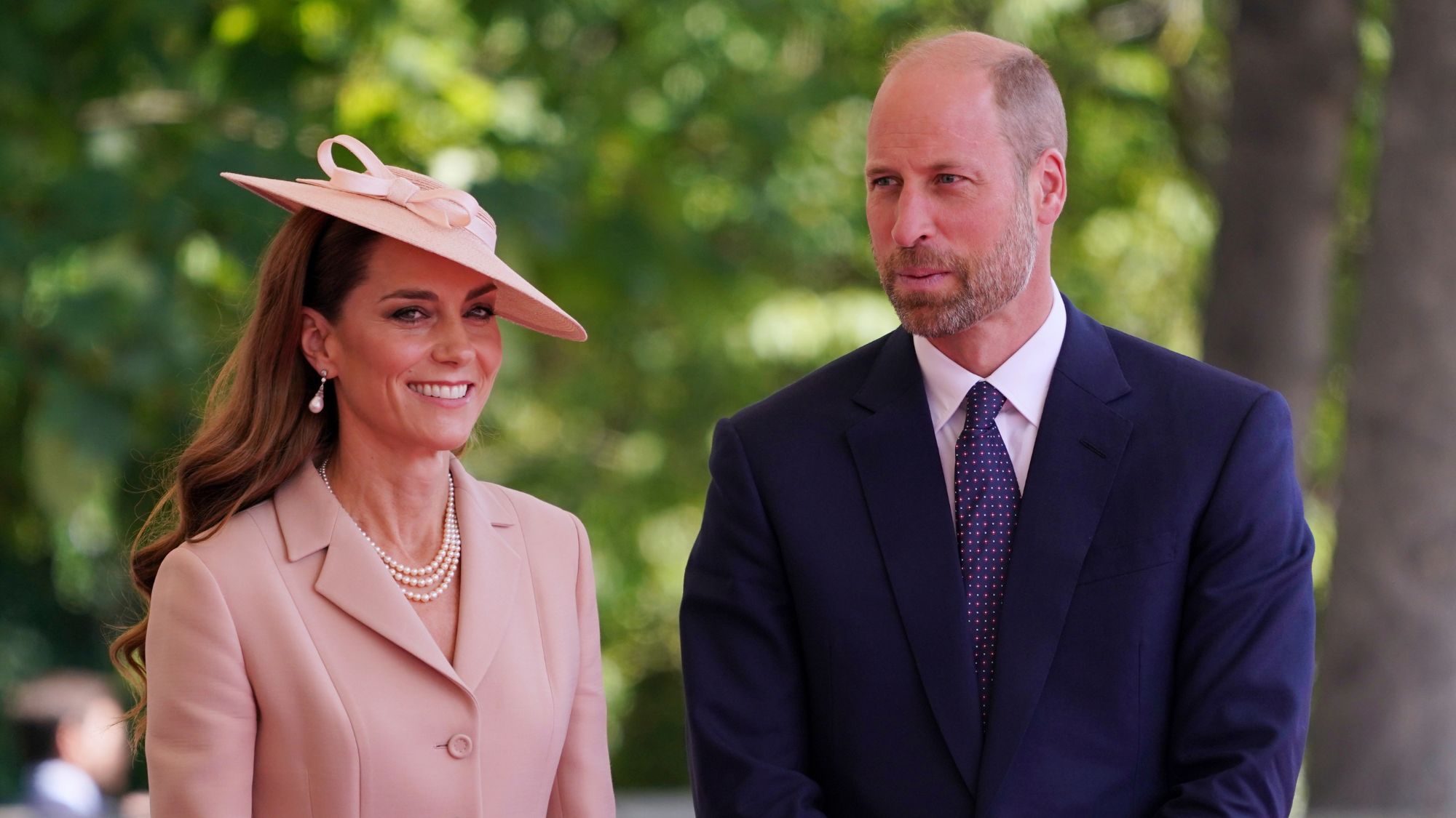 The Prince and Princess of Wales attend a state visit by the President of the French Republic