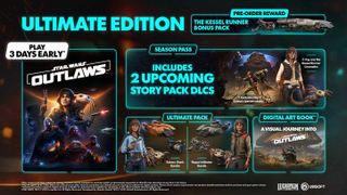 Star Wars Outlaws Ultimate Edition goodies.