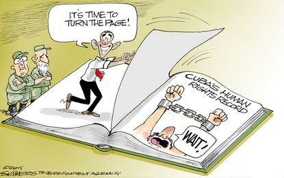 Obama cartoon World U.S. Cuba