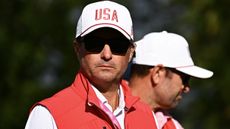 Kevin Kisner watches on at the Presidents Cup