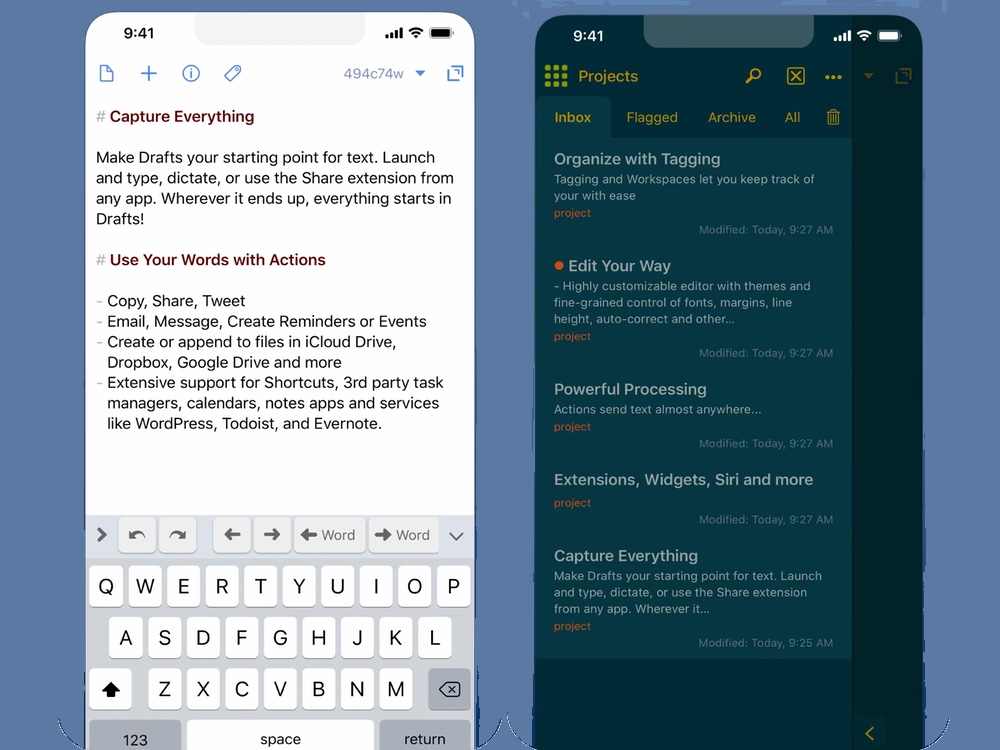 best iphone apps: drafts