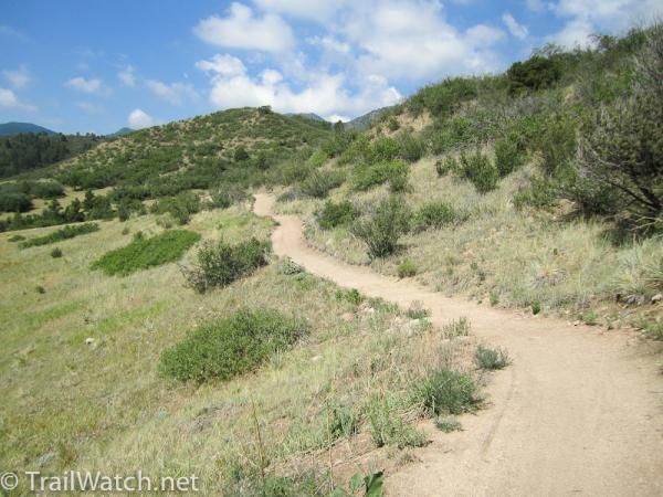 The final 2.5 miles of trail was hard pack double track.