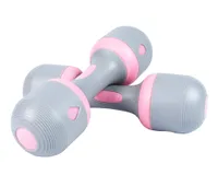 Best dumbbells: image of nice c dumbbell set, which are grey and pink 