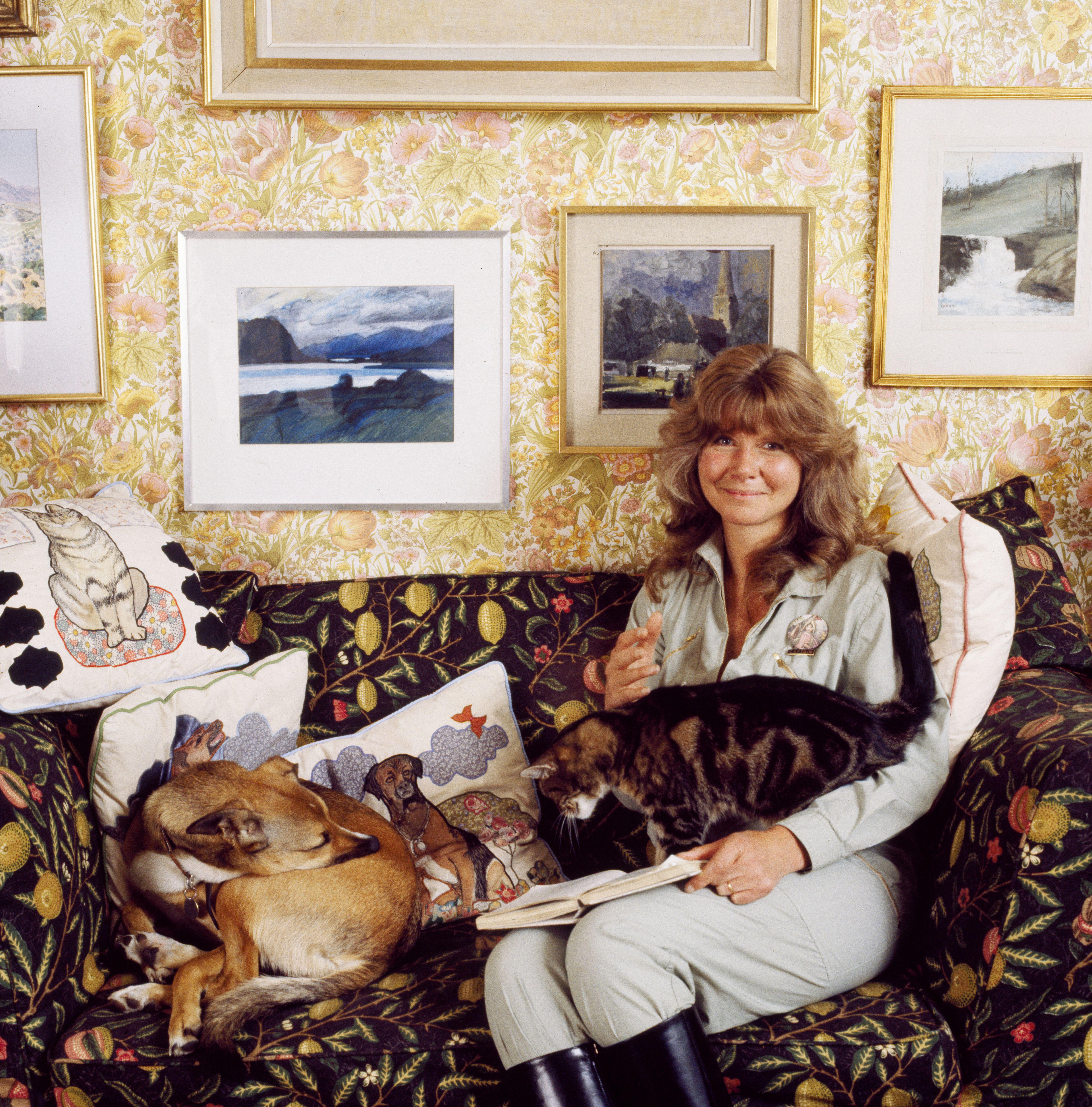Jilly Cooper and dog