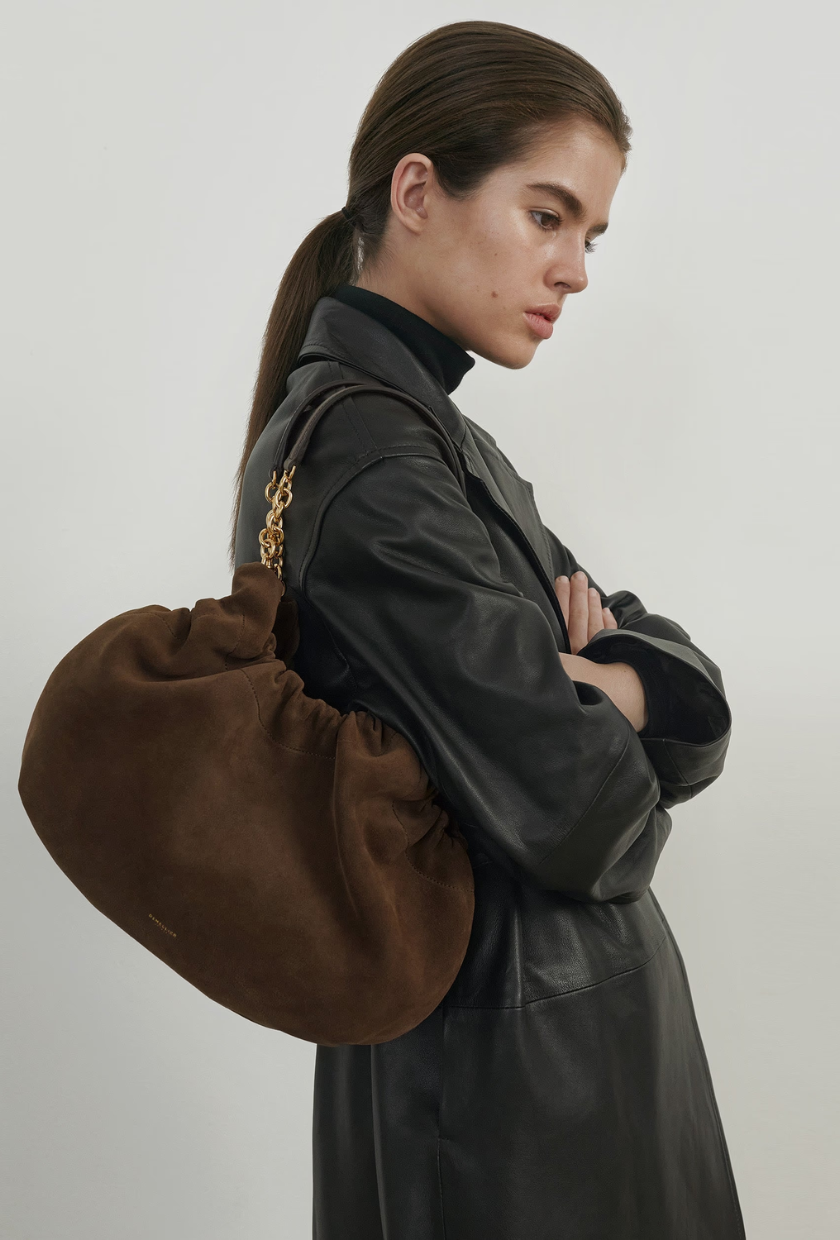 The Midi Miami | Mocha Suede &amp;amp; Mocha Smooth | Demellier