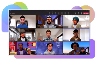 Microsoft Teams avatars in a grid