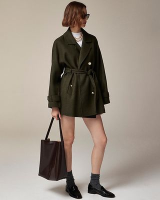 Trench Coat in Double-Faced Wool