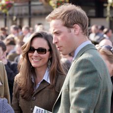 Prince William and Kate Middleton attend the Cheltenham Race Festival in 2007