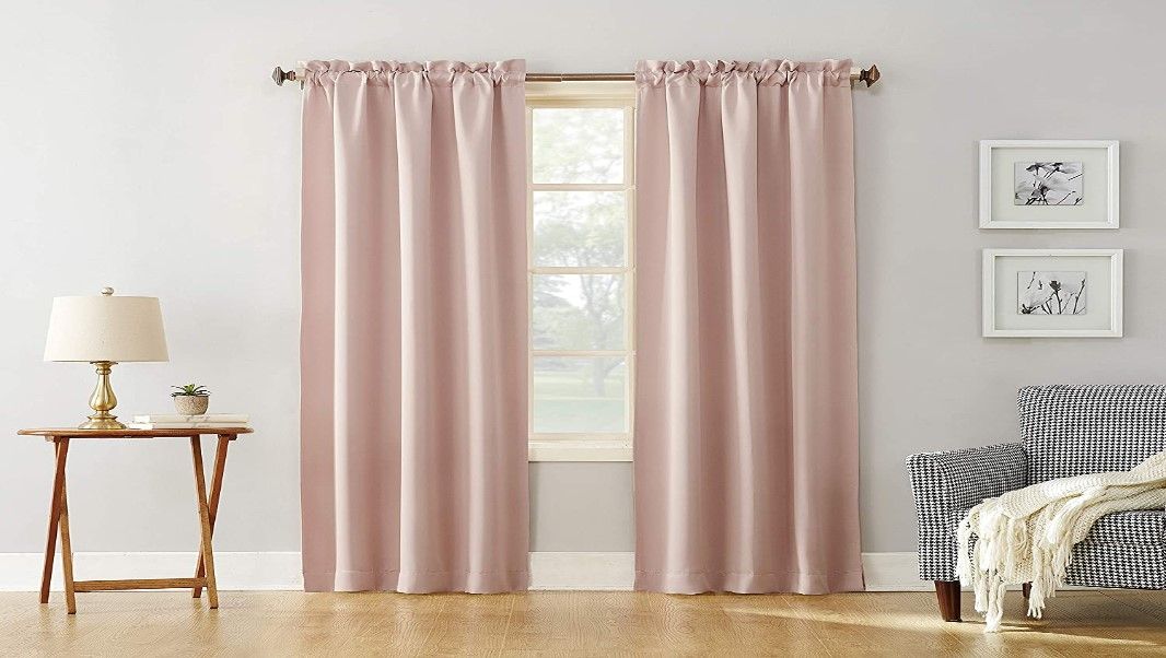 blush curtains for living room