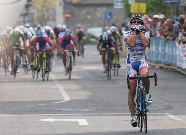 Alessandro Bertolini (Androni Giocattoli) won stage 3 of the Giro del Trentino