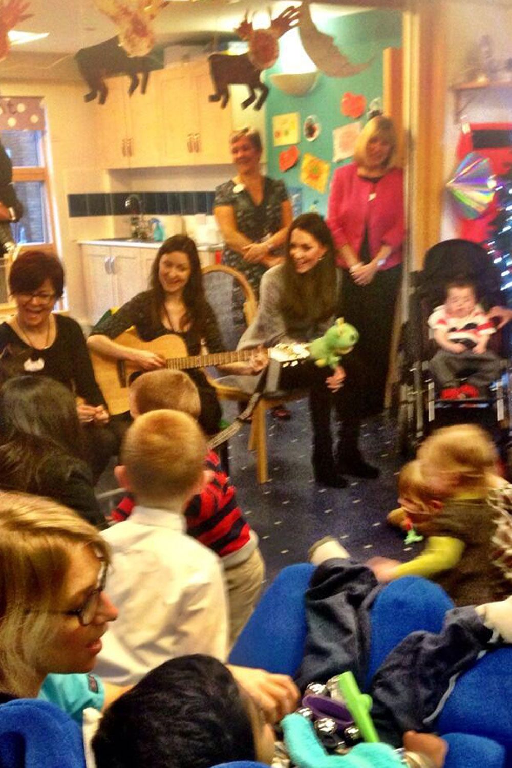 Kate Middleton meets children and their families at Shooting Star Children&#039;s Hospice