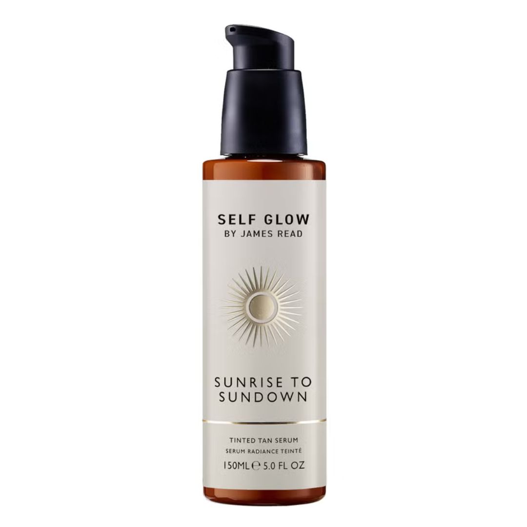 Self Glow de James Read Suero bronceador teñido desde el amanecer hasta el atardecer 