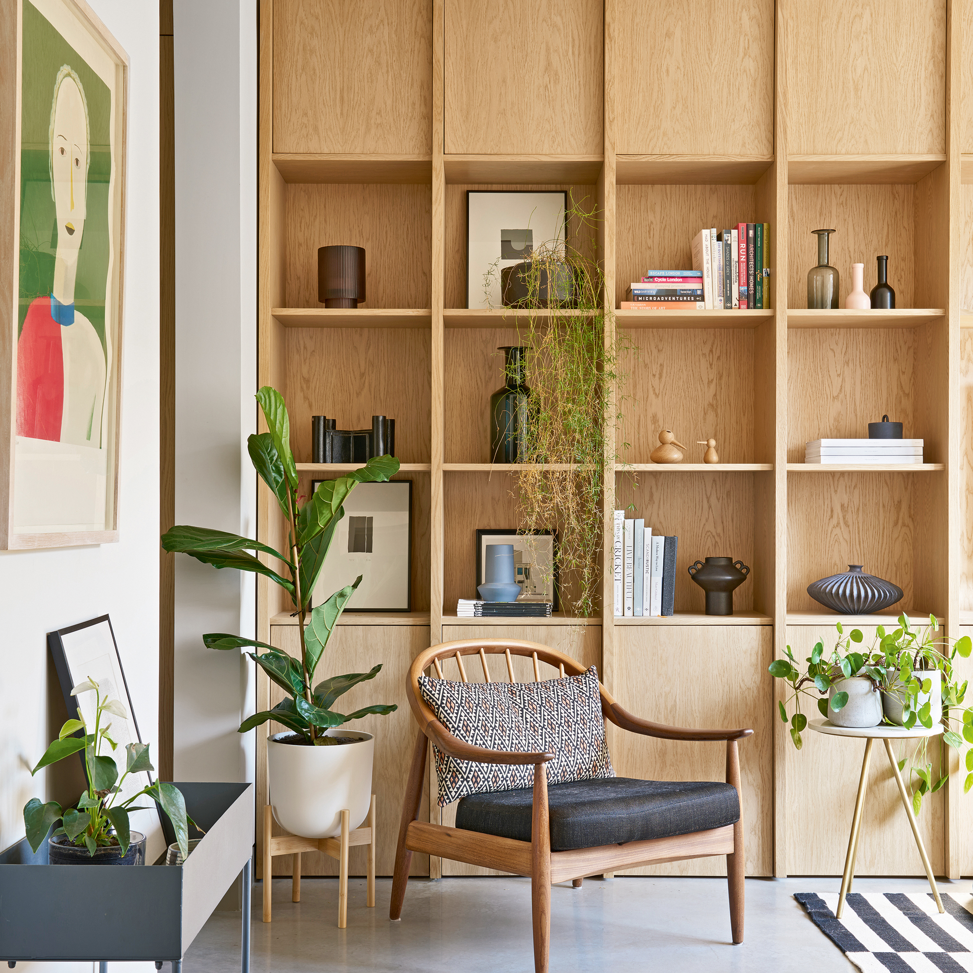 bespoke floor to ceiling storage shelving and cupboards