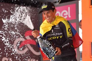 Esteban Chaves (Mitchelton-Scott) wins stage 19 at the Giro d'Italia