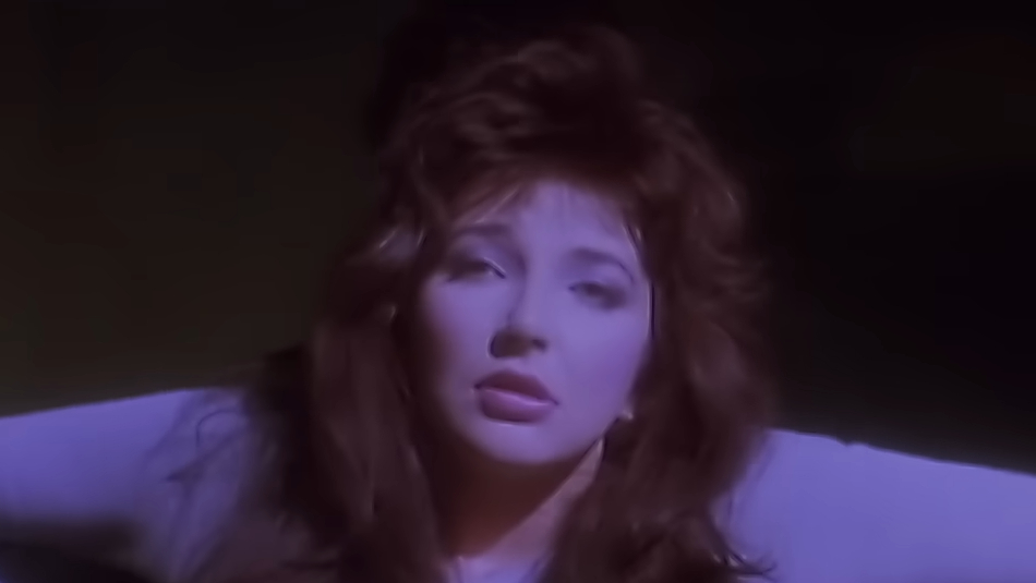 Kate Bush in her video for Running Up That Hill