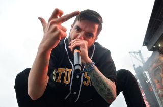 A Day To Remember's Jeremy McKinnon: great at shadow puppets