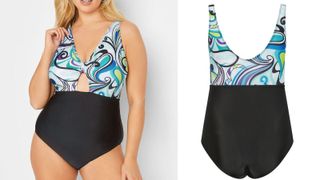 one piece swimsuit with cut out detail