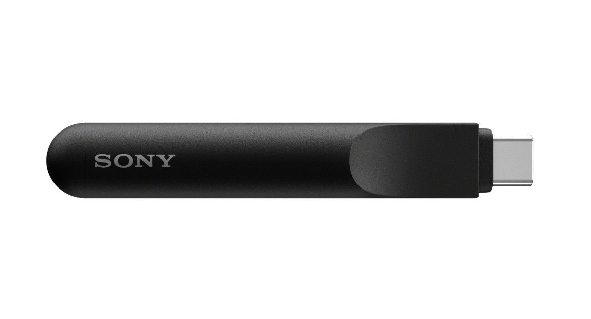 Sony Bravia Theatre Trio USB C mic on white background