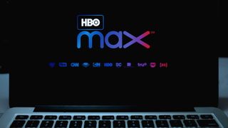 HBO Max logo on a Macbook screen