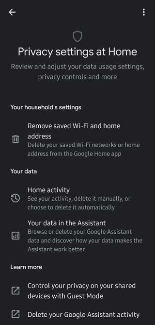 Google Home's new privacy setting