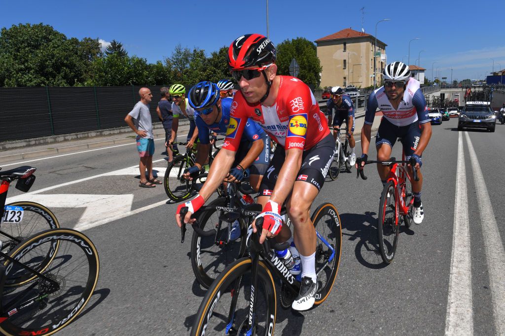 TURIN ITALY AUGUST 05 Michael Morkov of Denmark and Team Deceuninck QuickStep during the 101st Milano Torino 2020 a 198km race from Mesero to Stupinigi Turin MilanoTorino on August 05 2020 in Stupinigi Turin Italy Photo by Tim de WaeleGetty Images