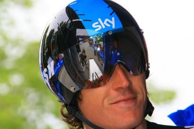 Geraint Thomas (Sky) was in a relaxed mood before he too off