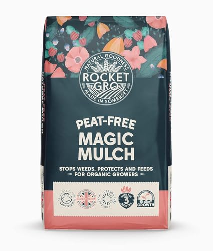 50l Peat-Free Organic Mulch, Multi-Purpose Compost, Premium Natural Blend for Organic Growing, Ideal for Beds, Borders &amp;amp; Vegetable Gardens.