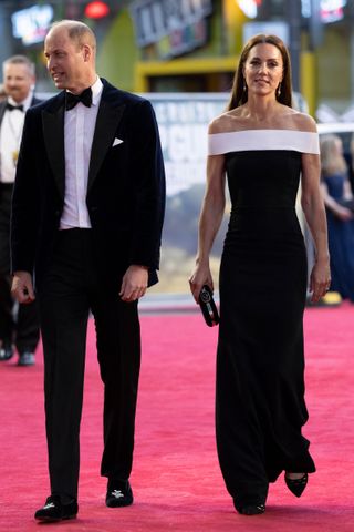 Prince William, Duke of Cambridge and Catherine, Duchess of Cambridge arrive for the UK premiere of the film "Top Gun: Maverick"