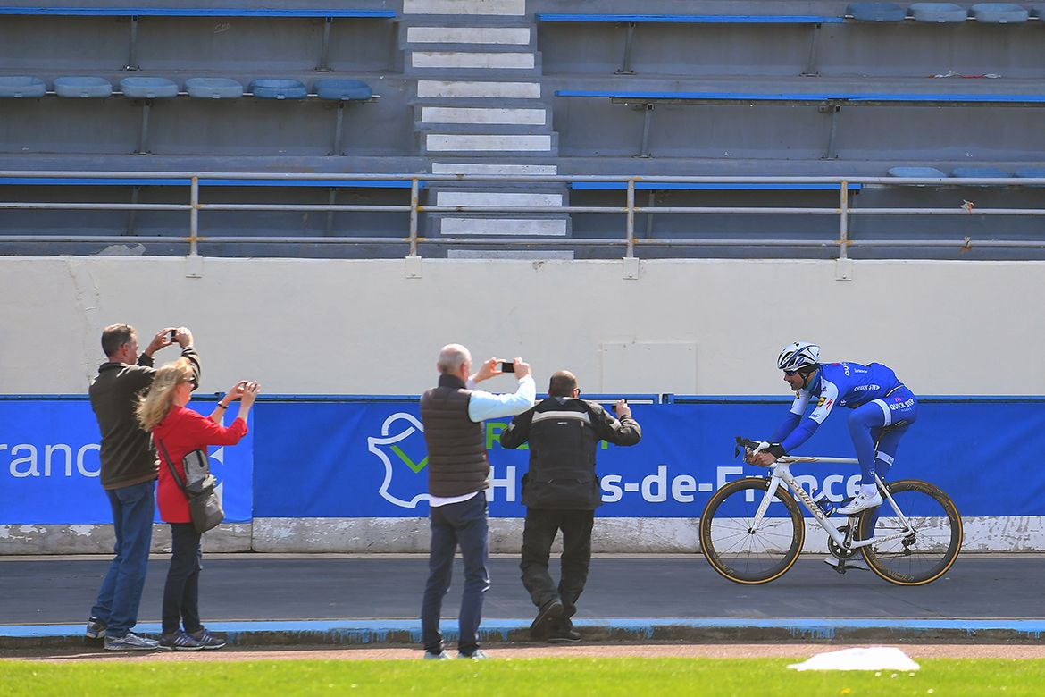 Tom Boonen on the Roubaix velodrome