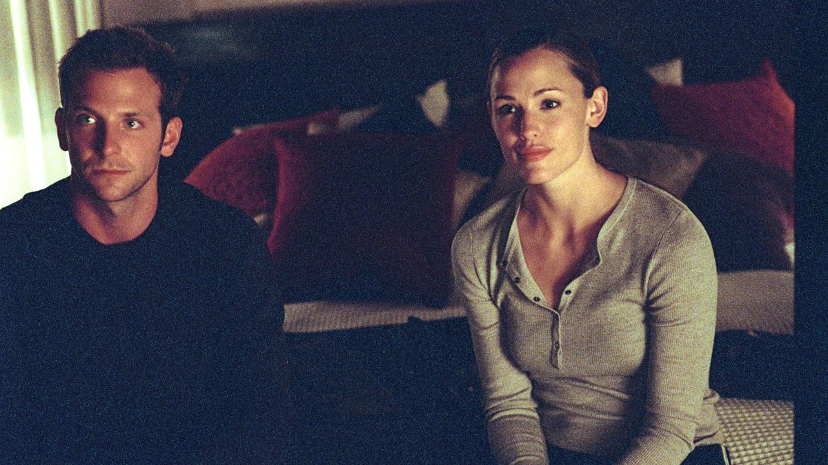 Jennifer Garner and some guy named Bradley Cooper in &quot;Alias.&quot;