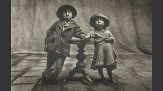 Cuzco Children; Irving Penn (American, 1917 - 2009); United States; negative 1948; print 1978; Platinum-palladium print; 49.8 \00d7 51.4 cm (19 5/8 \00d7 20 1/4 in.); 2025.124.1; Gift of The Irving Penn Foundation, made possible by an anonymous donor; In Copyright (https://rightsstatements.org/vocab/InC/1.0/)