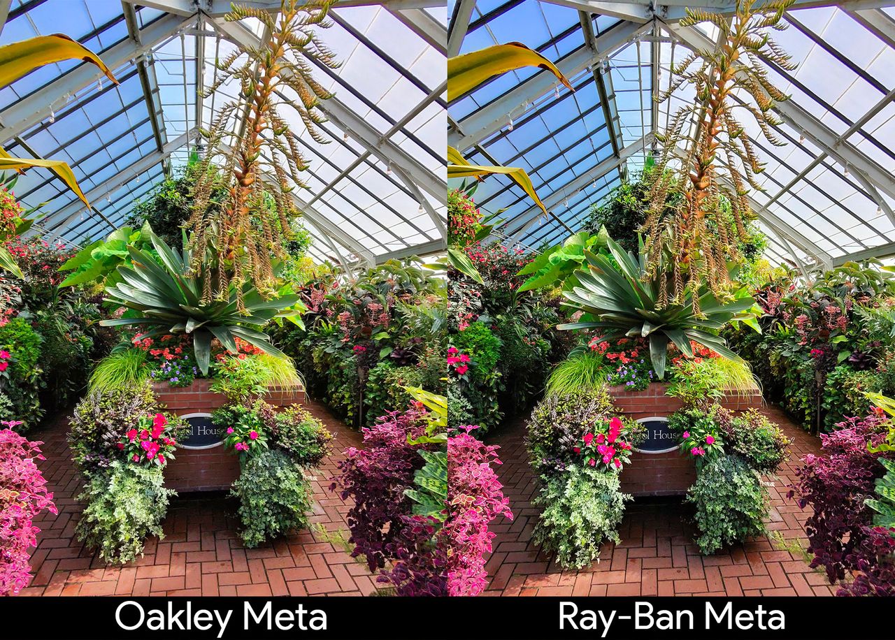 Comparing the picture quality of Oakley Meta HSTN Smart Glasses and Ray-Ban Meta Smart Glasses