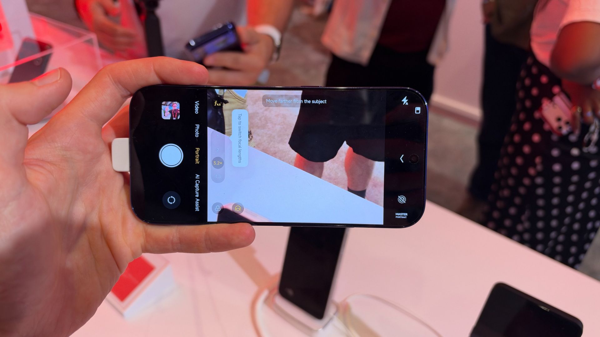 The Xiaomi 18 Pro being held in the hand