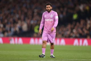 Coventry City man Jay Dasilva looks on during his side's 3-1 defeat at Spurs