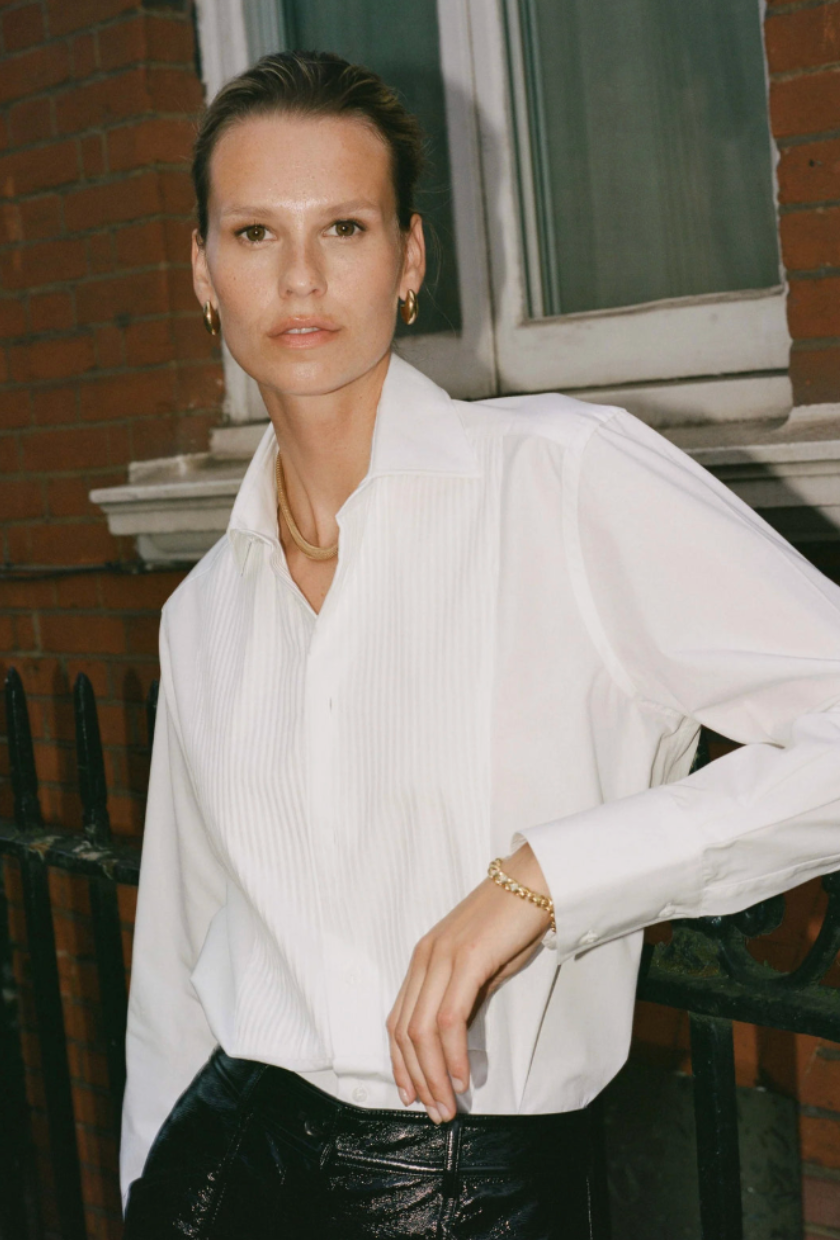 With Nothing Underneath, The Dress Shirt: Poplin, White