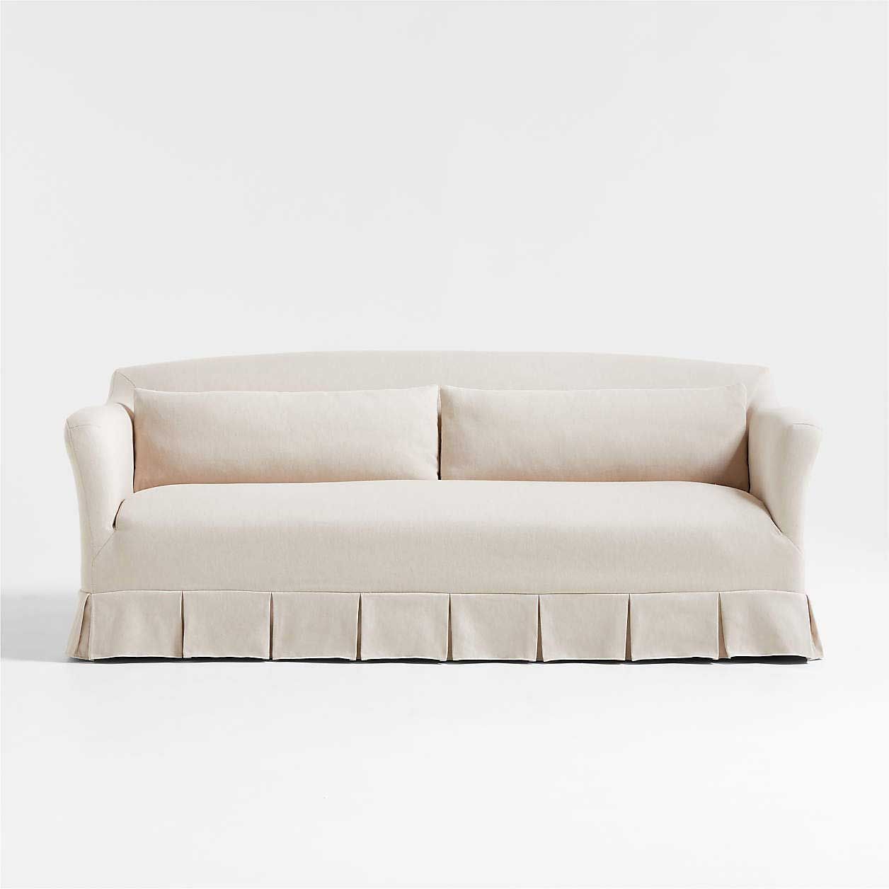 box pleat sofa
