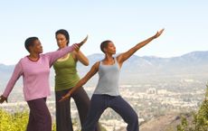 Women practicing tai chi