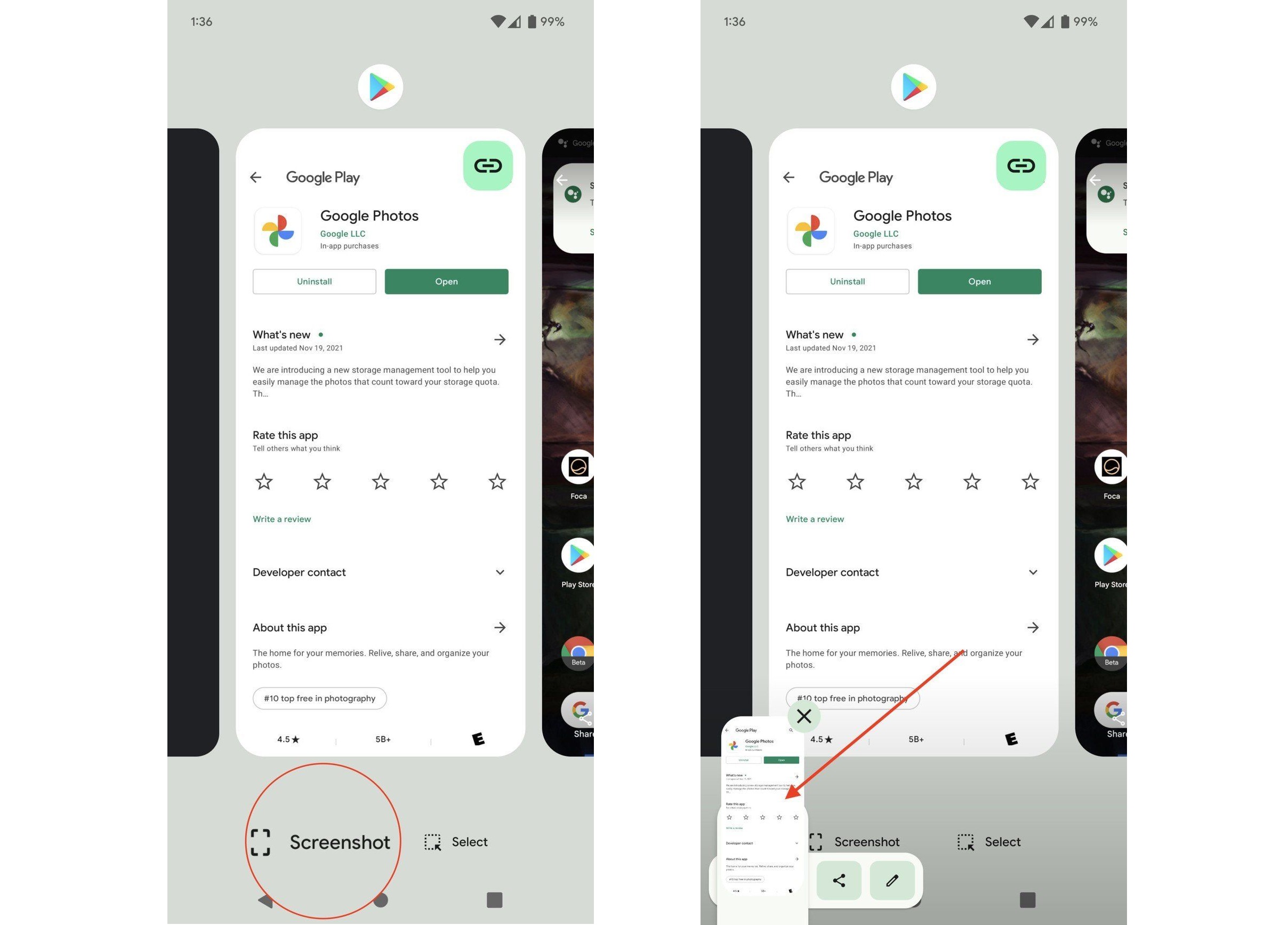 How to take a screenshot on the Google Pixel with gesture navigation