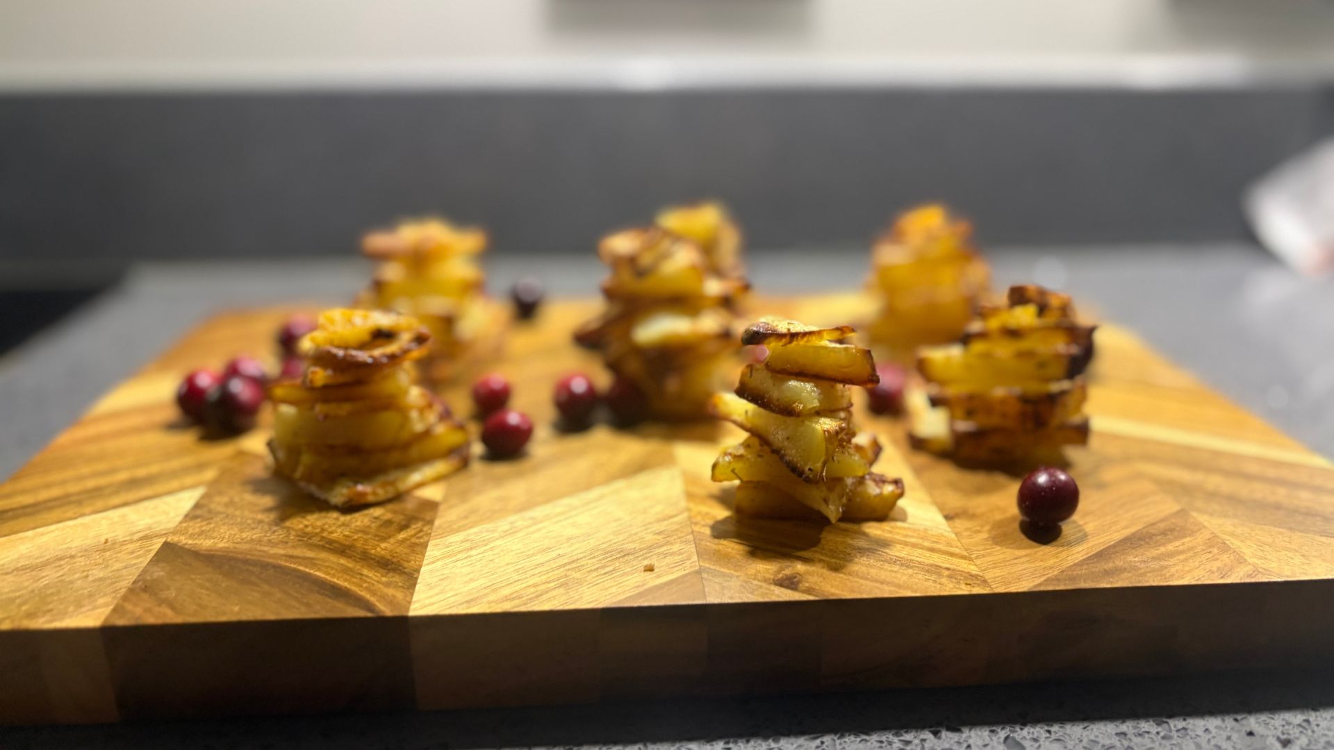 Air fryer Christmas tree potatoes