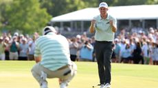 Alex and Matt Fitzpatrick celebrate winning the Zurich Classic 