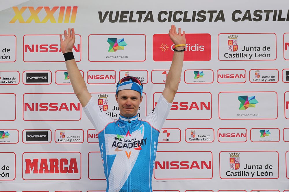 Mihkel R&auml;im (Israel Cycling Academy) win stage 2 at Vuelta a Castilla y Leon