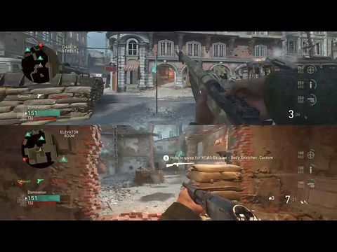 is battlefield multiplayer split screen