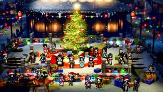 PlayStation Christmas card art