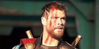 Thor in Ragnarok with short hair