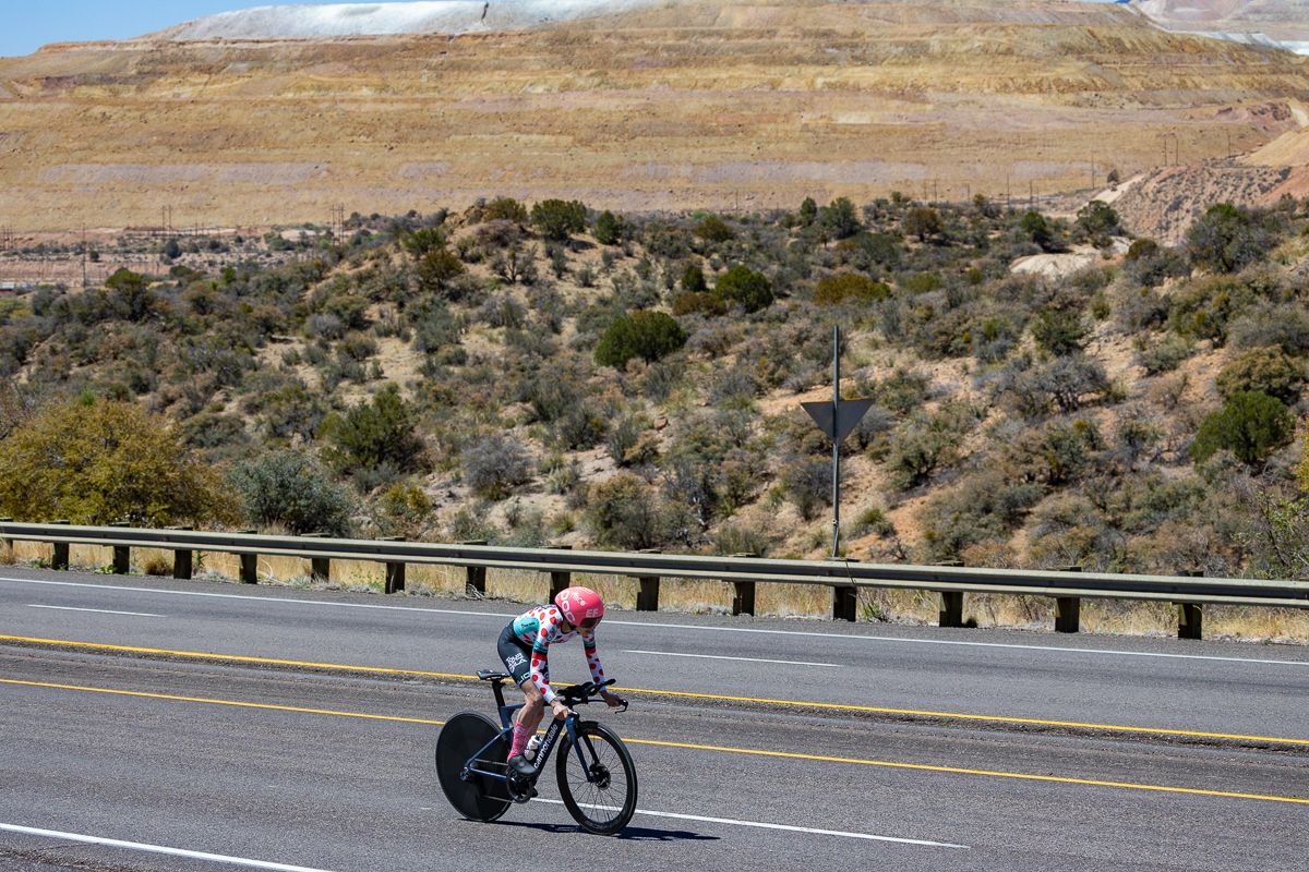 Krista Doebel-Hickok (EF-TIBCO-SVB) came out on top in the Tour of the Gila time trial